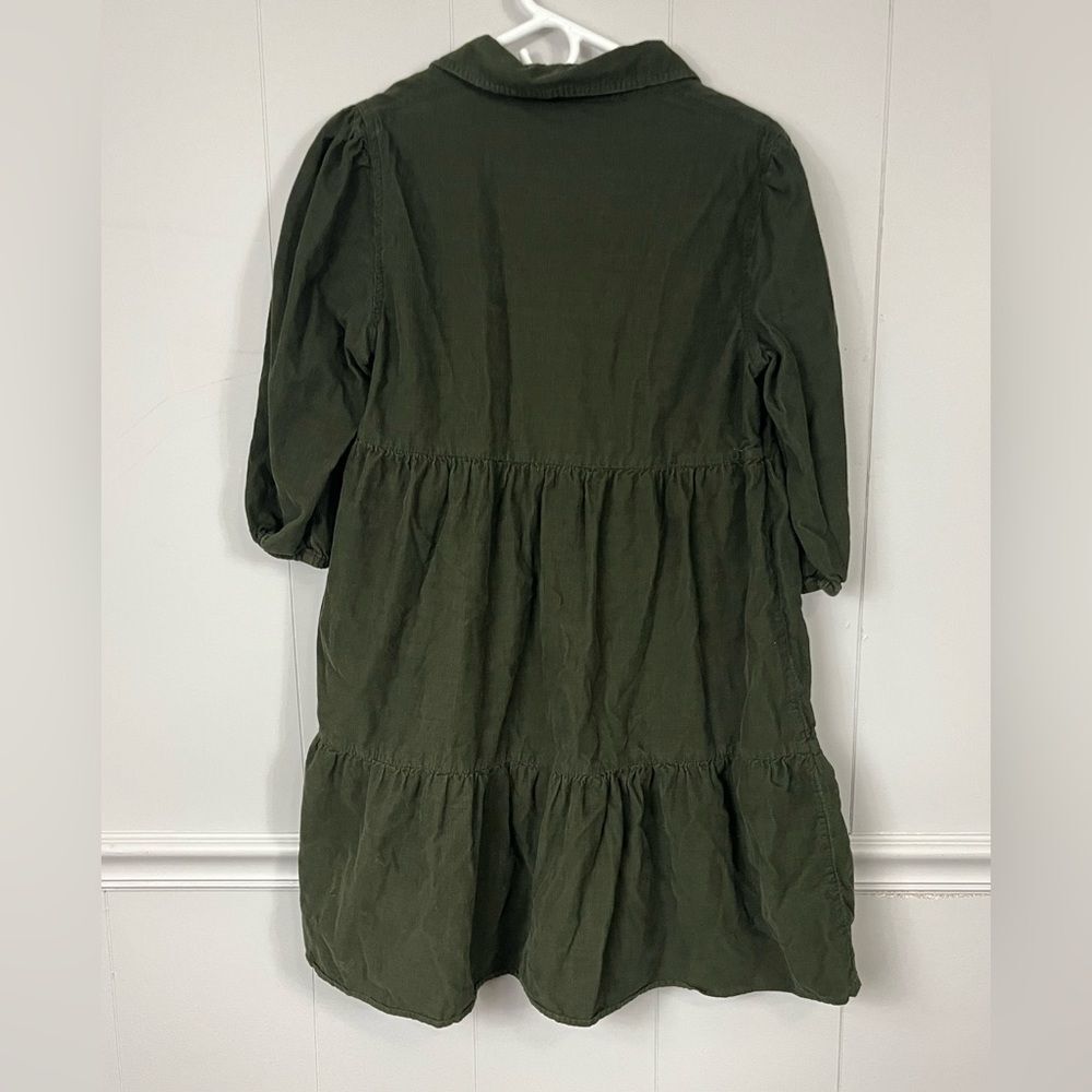 F&F Olive Green Tiered Collared Dress - Picture 6 of 9